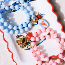 Charger l'image dans la galerie, Collier XL à perles Miyuki avec breloques - rose pâle/r
