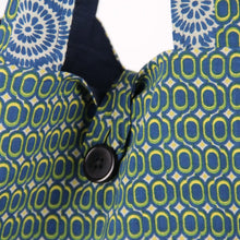 Charger l'image dans la galerie, Cabas en Coton Upcycling Bag Pivoine Marine
