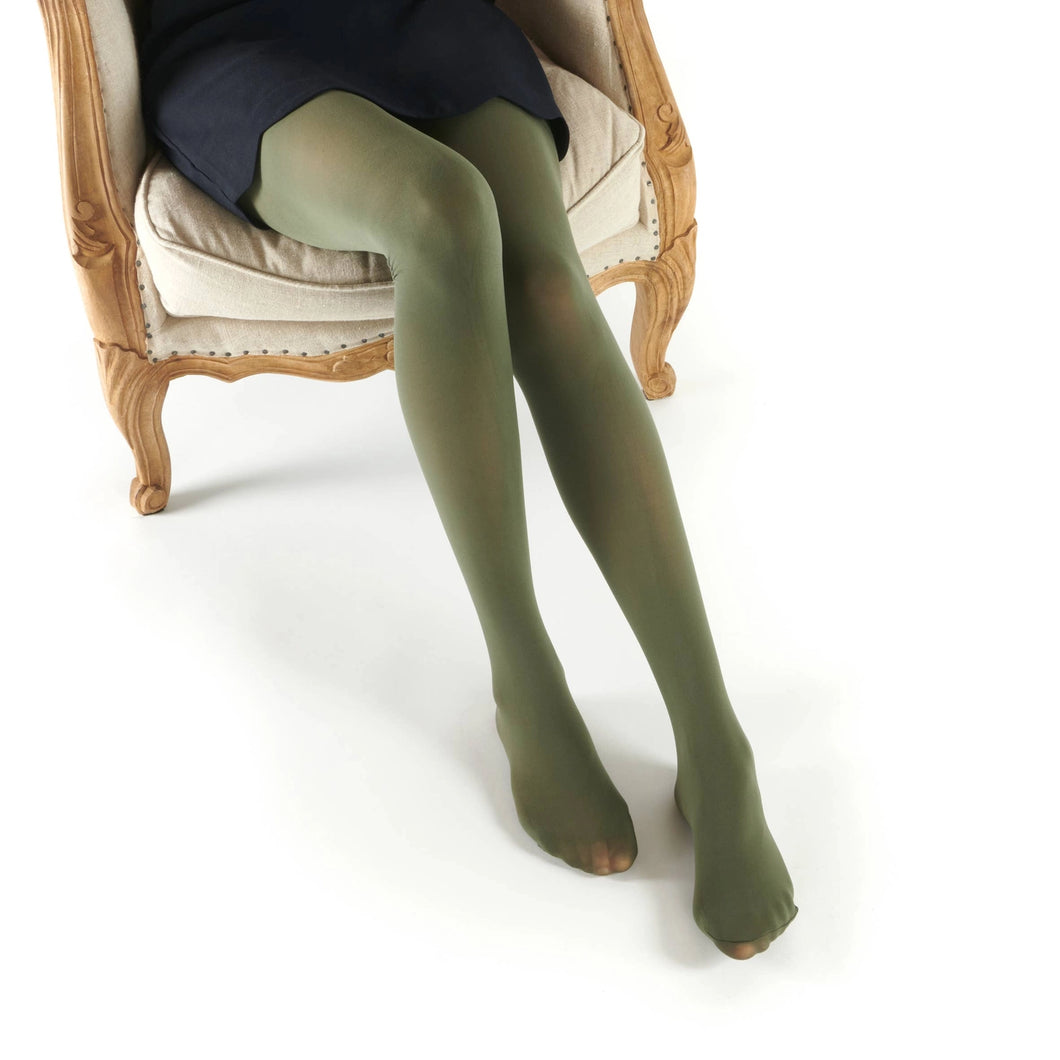 Collant 50 Deniers Opaques Coloris Kaki