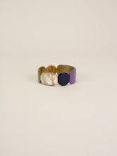 Charger l'image dans la galerie, Bracelet Totem 25 en corne blond et laqué parme: Moyenne
