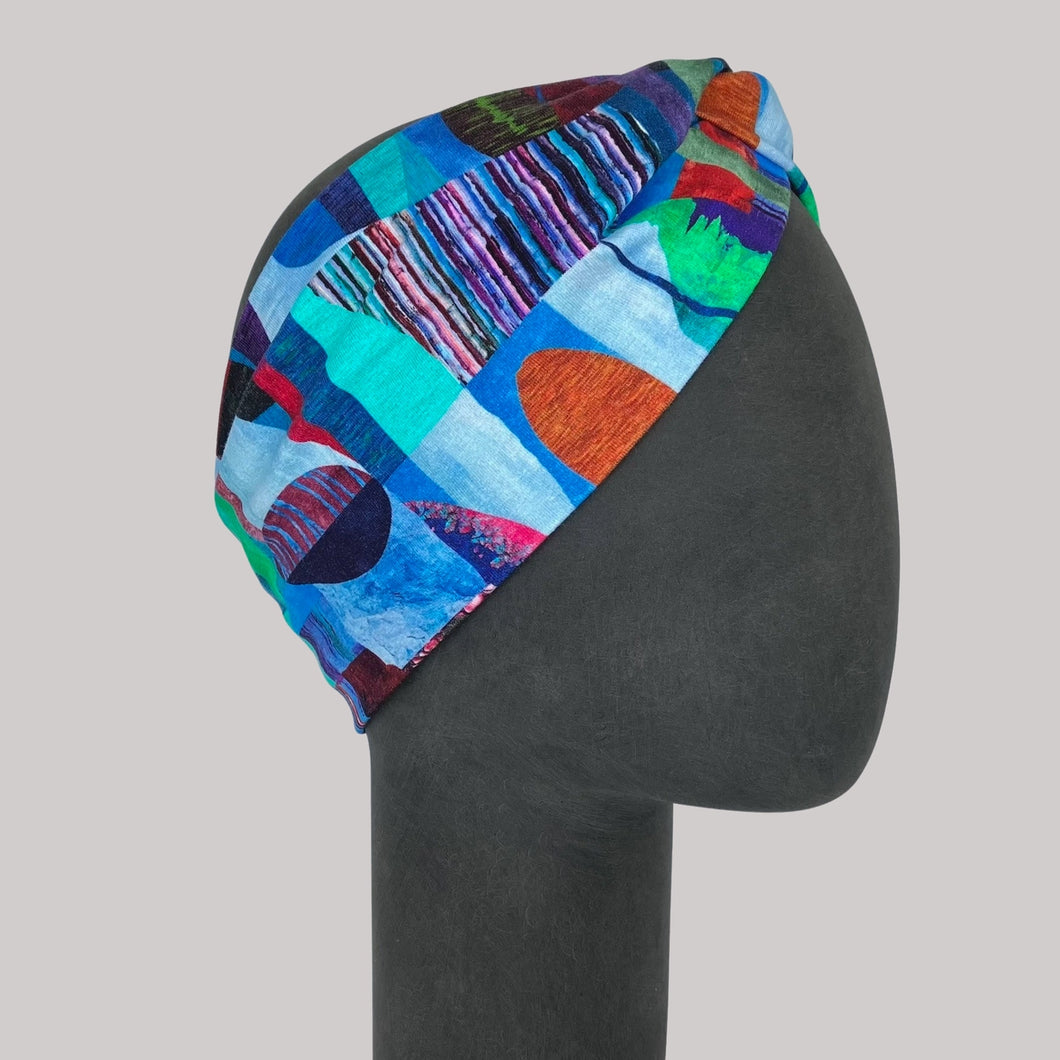 Bandeau Multicolore Graphique Coton Jersey