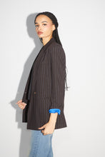 Charger l&#39;image dans la galerie, Le blazer Ema chocolat lines goldyblue
