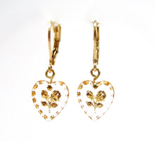 Charger l&#39;image dans la galerie, Boucles d&#39;oreilles cœur rose doux
