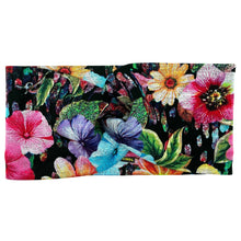 Charger l&#39;image dans la galerie, Turban Bandeau Fleurs Multicolore Ponte Jersey
