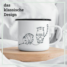 Charger l'image dans la galerie, Tasse émaillée – Pompe à chat à hélium: 300 ml
