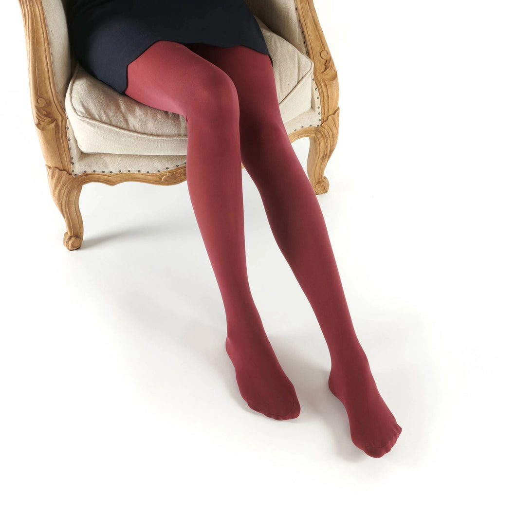 Collant 50 Deniers Opaques Coloris Bordeaux