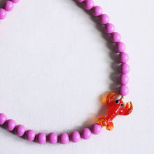 Charger l'image dans la galerie, Collier XL à perles homard - violet
