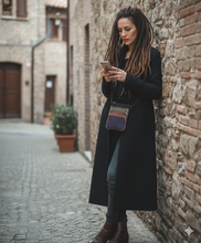 Charger l'image dans la galerie, Sac bandoulière en cuir multicolore
