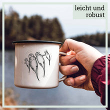 Charger l'image dans la galerie, Tasse émaillée – Les Loutres: 300 ml

