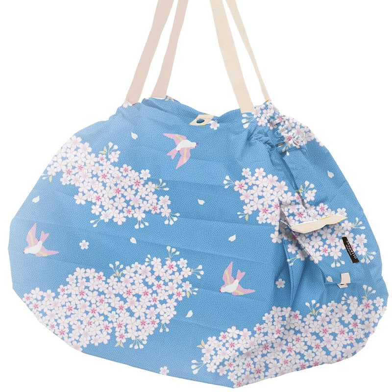 Shupatto compact foldable shopping bag L – Hana Ni Tori