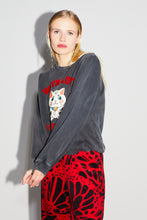 Charger l&#39;image dans la galerie, Le sweatshirt Eddie Lucky cat black
