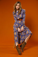 Charger l&#39;image dans la galerie, MAXI DRESS ROYAL BLUE FLOWER
